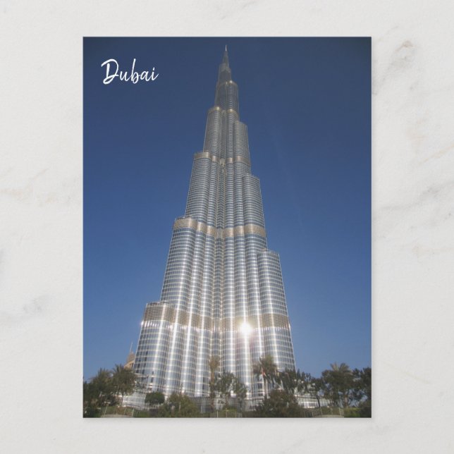 dubai burj khalifa vykort (Framsida)