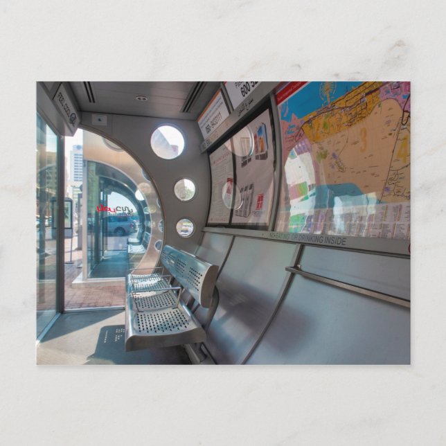 Dubai buss stopp vykort (Framsida)