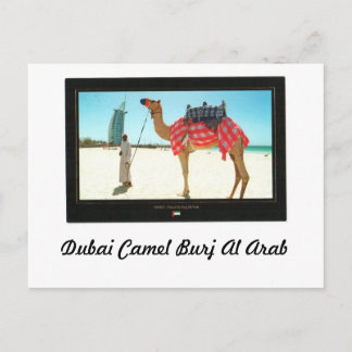 Dubai Camel Burj Al Arab Vykort