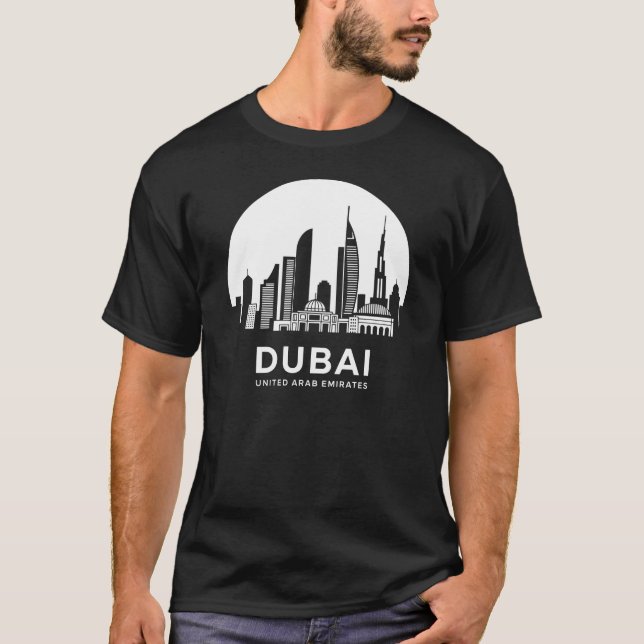 Dubai City Förenade Arabemiraten T Shirt (Framsida)