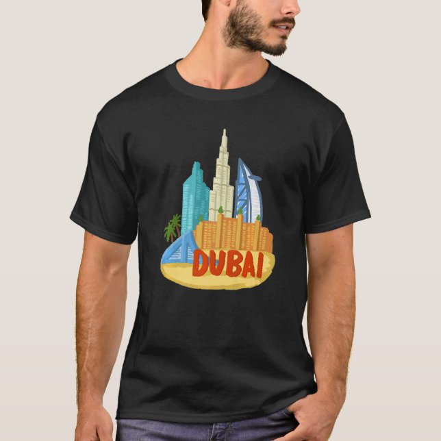 Dubai City UAE souvenir för manar kvinnor 1 T Shirt (Framsida)