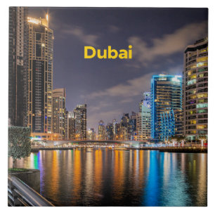 Dubai Cityscape Kakelplatta