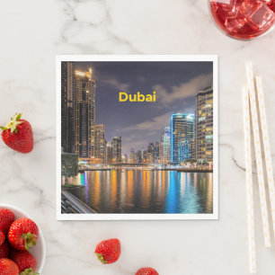 Dubai Cityscape Pappersservett