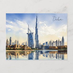 Dubai Cityscape UAE resa Vykort