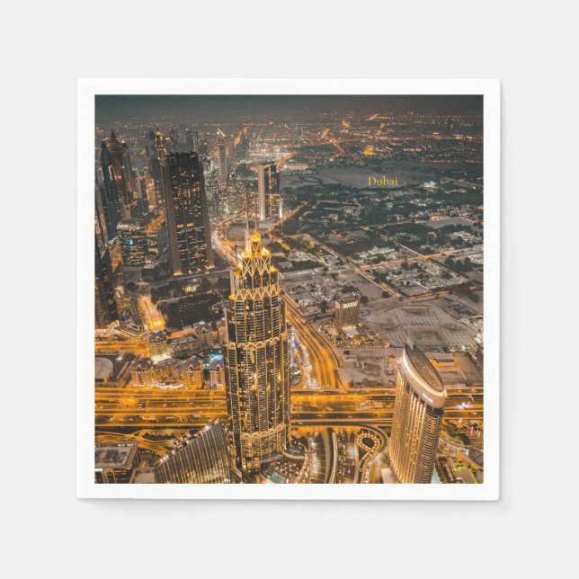 Dubai Emirates, Burj Khalifa Pappersservett (Framsidan)