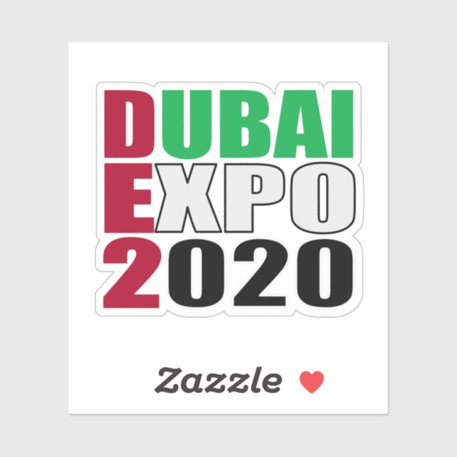dubai expo 2020 klistermärken (Ark)