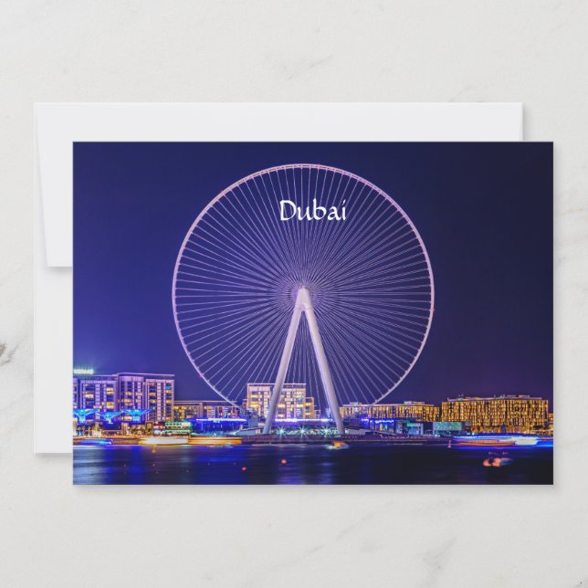 Dubai, Ferris-hjul Julkort (Framsida)
