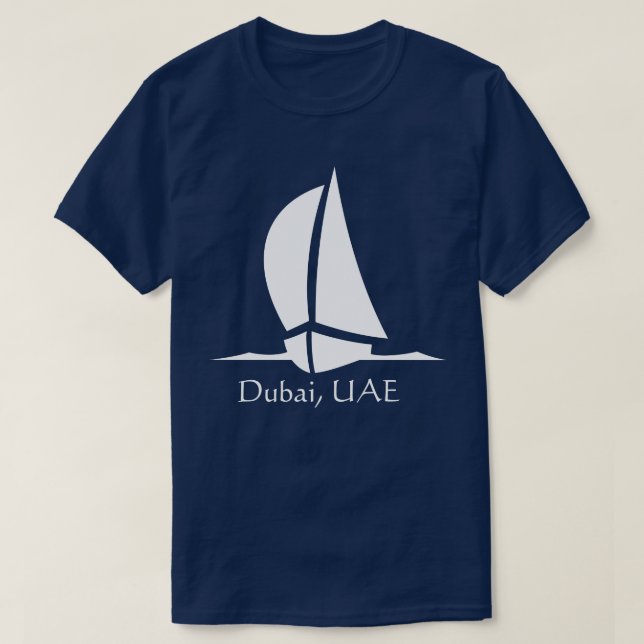 Dubai, Förenade Arabemiraten - Båt T Shirt (Design framsida)