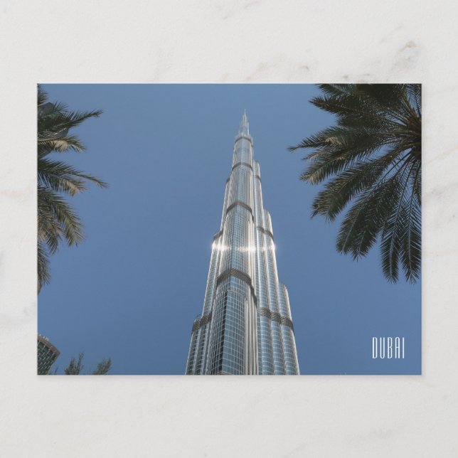 Dubai Förenade Arabemiraten Burj Khalifa Vykort (Framsida)