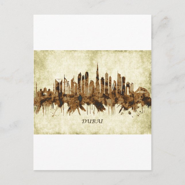 Dubai Förenade Arabemiraten Cityscape Helg Vykort (Framsida)