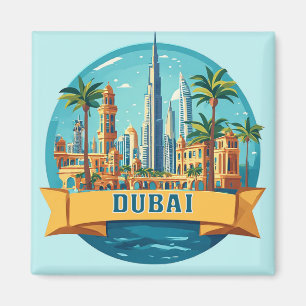 🧲 Dubai Förenade Arabemiraten Resa Souvenir 🏙️ Magnet