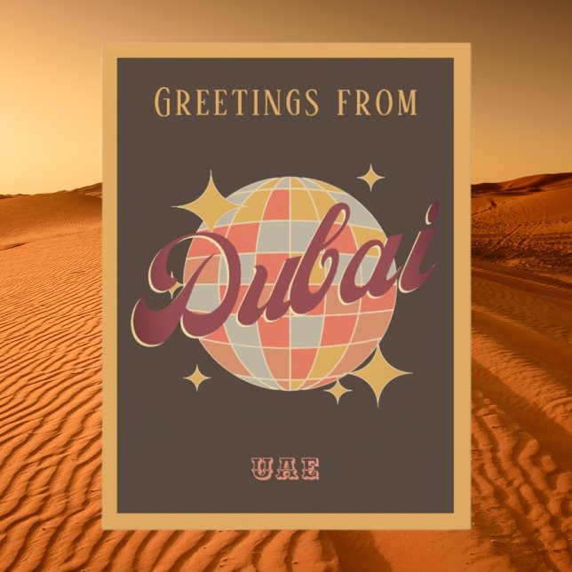 Dubai Förenade Arabemiraten Retro-vykort Vykort (Skapare uppladdad)