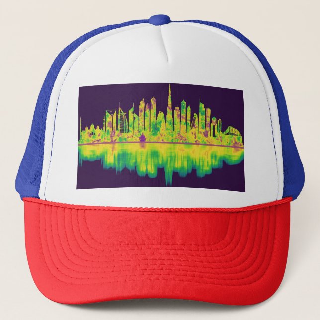 Dubai Förenade Arabemiraten Skyline Keps (Framsida)
