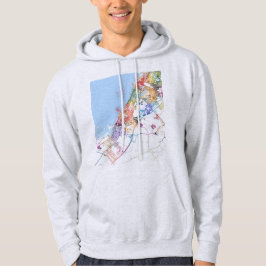Dubai Förenade Arabemiraten Stadskarta Hoodie