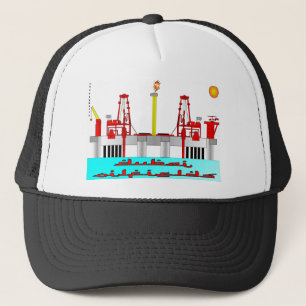 Dubai frånlands- oilfields, oilfieldhatt truckerkeps