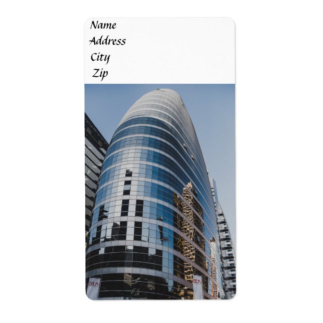 Dubai glass skyscraper fraktsedel (Framsidan)