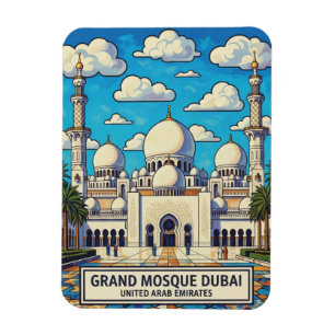 Dubai Grand Mosque UAE Resa Magnet