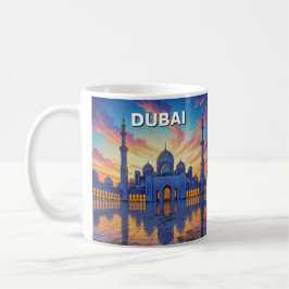 Dubai Grand Mosque UAE Sunset Kaffemugg