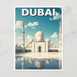 Dubai Grand Mosque UAE Travel Vykort