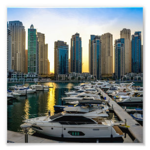 Dubai High-stiga upp Byggnad Dubai Fototryck