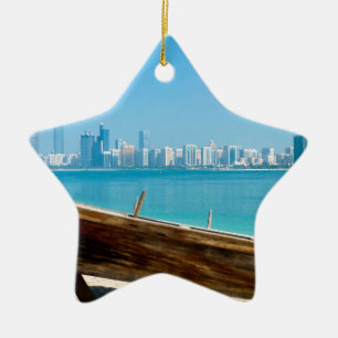 Dubai horisont julgransprydnad keramik