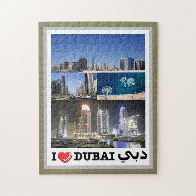Dubai - I Kärlek - Pussel (Vertikal)