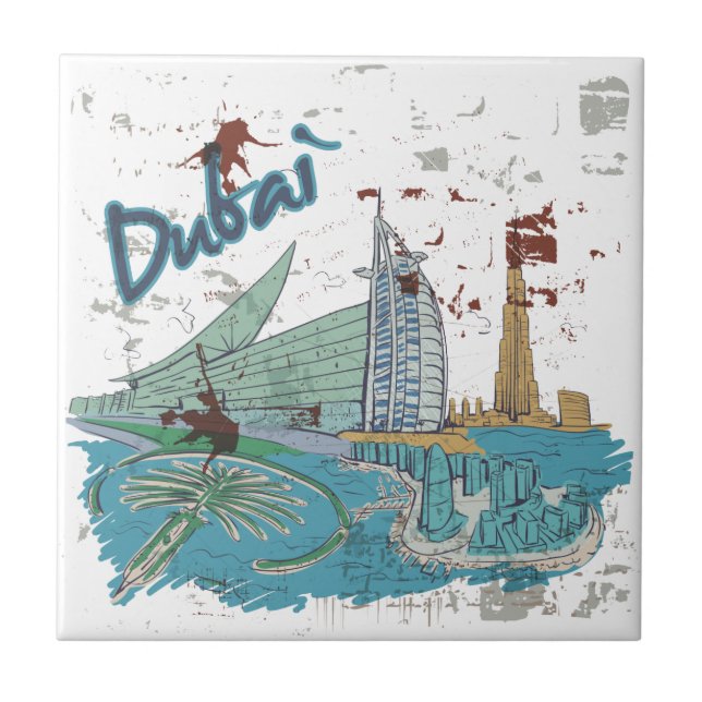 Dubai Kakelplatta (Framsidan)