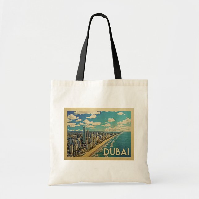 Dubai kustenvintage resor tygkasse (Framsidan)