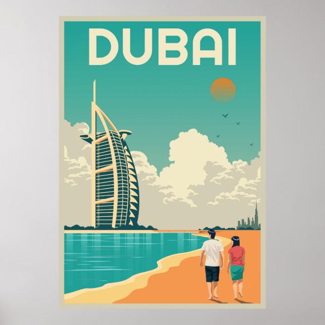 Dubai Landmarks Poster (Framsidan)