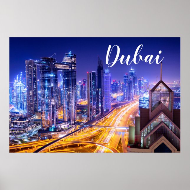 Dubai: Ljus & Limitless Ambition Poster (Framsidan)