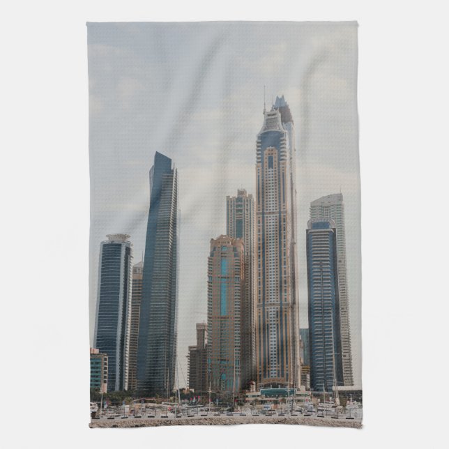Dubai Marina-arkitektur Kökshandduk (Vertikal)