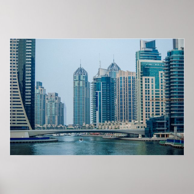 Dubai marina cityscape poster (Framsidan)