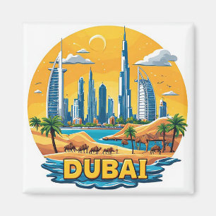 🧲 Dubai Marina Semesterminne från UAE ⚓ Magnet