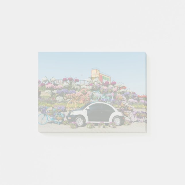Dubai Miracle Garden car Post-it Block (Framsida)