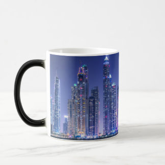 Dubai moderna skyscraper Corniche Magisk Mugg