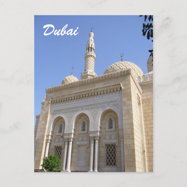 dubai mosque vykort (Framsida)