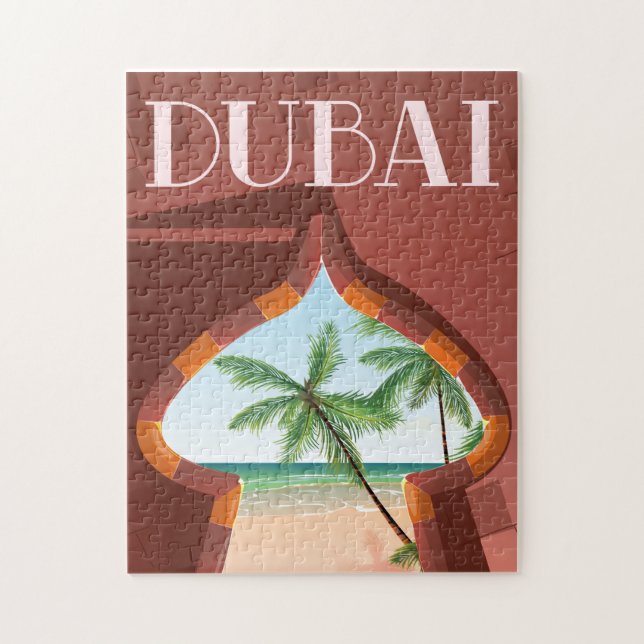 Dubai Palace Resaaffisch Pussel (Vertikal)