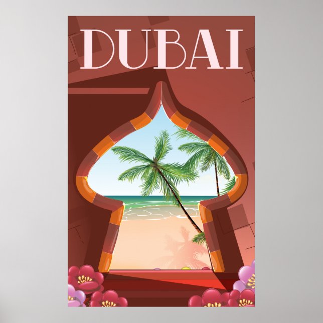 Dubai Palace Travel-affisch Poster (Framsidan)