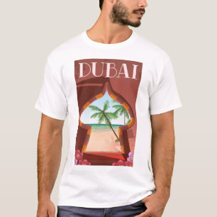 Dubai Palace Travel-affisch T Shirt