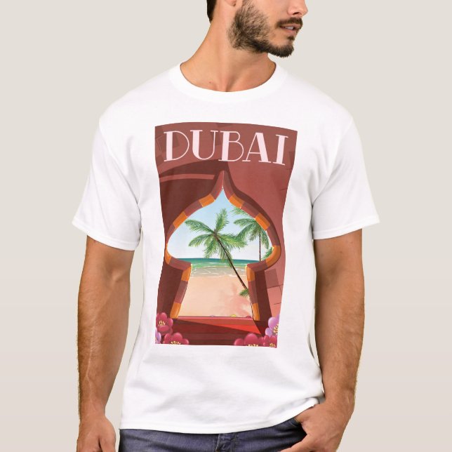 Dubai Palace Travel-affisch T Shirt (Framsida)