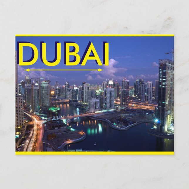 DUBAI POSTCARD FRÅN MOJI GBADAMOSI VYKORT (Framsida)