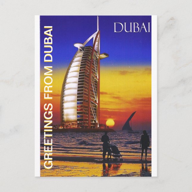 DUBAI POSTCARD FRÅN MOJISOLA A GBADAMOSI OKUBULE VYKORT (Framsida)