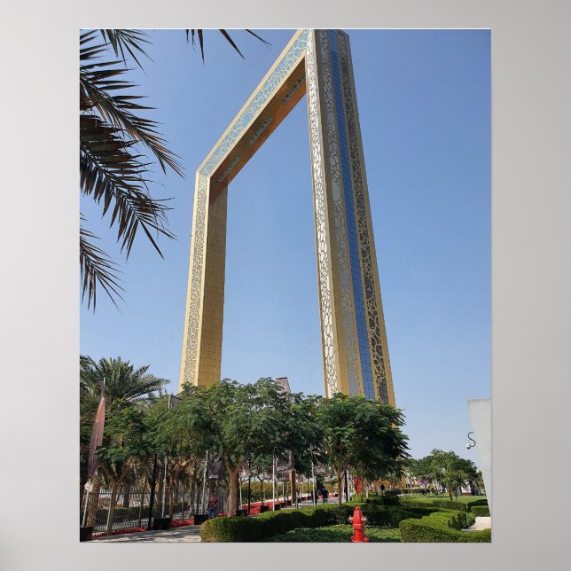 Dubai Ram byggnad i Zabeel Park Poster (Framsidan)