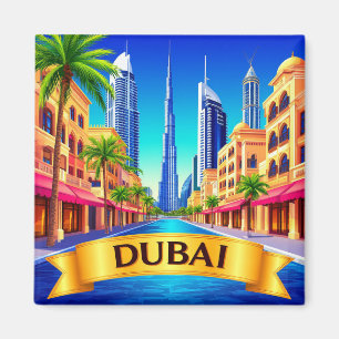🧲 Dubai Resmål för Bucket List Resor 🌍 Magnet
