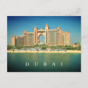 Dubai-resort om vykort för Handflatan Jumeirah