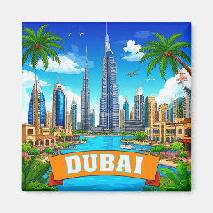 🧲 Dubai Semesterpåminnelse För Resenärer 🌴 Magnet
