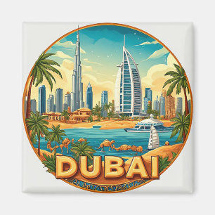 🧲 Dubai Siluett Semester Minne Från UAE 🌴 Magnet
