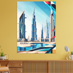 Dubai Skyline Dream Canvastryck