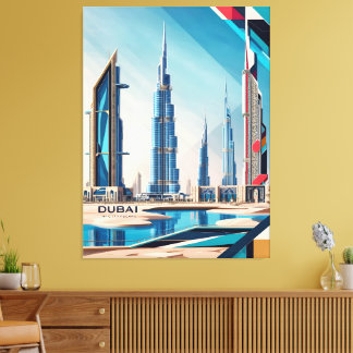 Dubai Skyline Dream Canvastryck