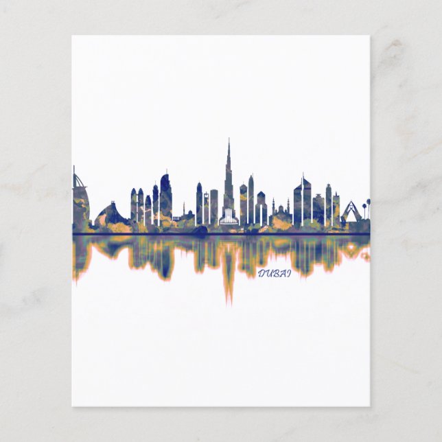 Dubai Skyline Flygblad (Framsidan)